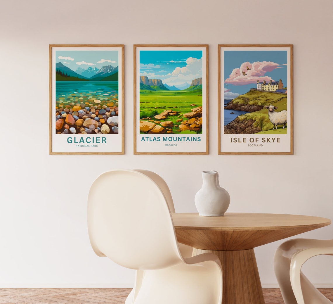 Atlas Mountains Morocco Rocky Valley Cliffs Personalized Art Poster - Image 3