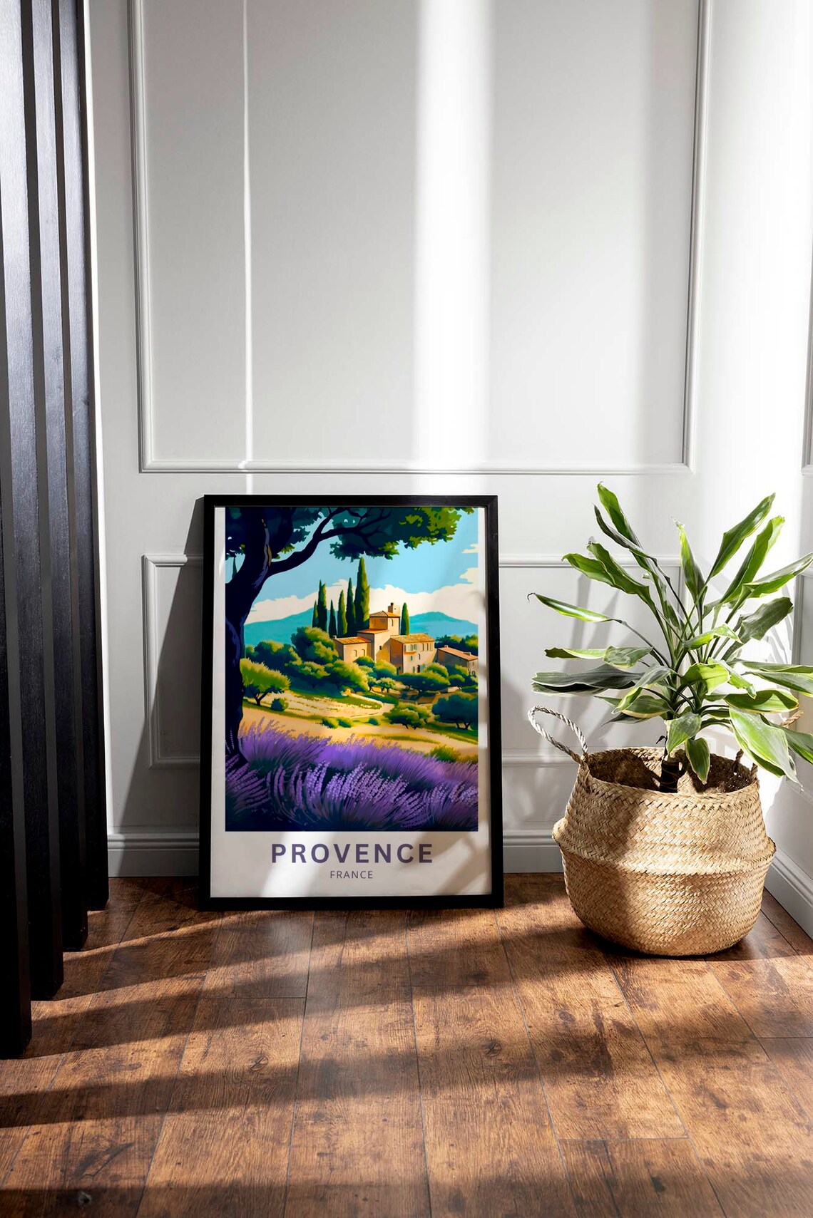 Provence France Lavender Fields Farmhouse Countryside Travel Poster - Image 5