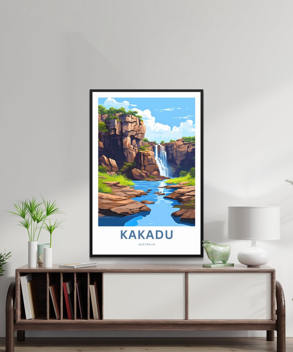 Kakadu National Park Waterfall Gorge Custom Travel Poster Australia - Image 2