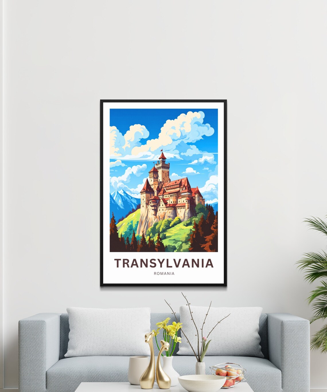 Personalized Transylvania Travel Poster, Romania - Image 3