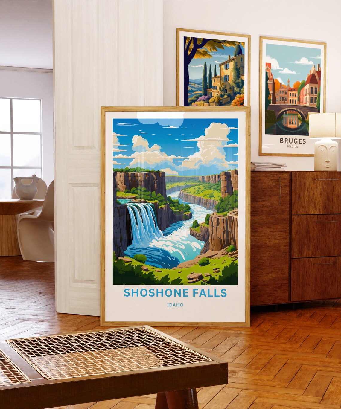 Shoshone Falls Idaho Travel Poster Niagara of the West Waterfall Art - Image 5