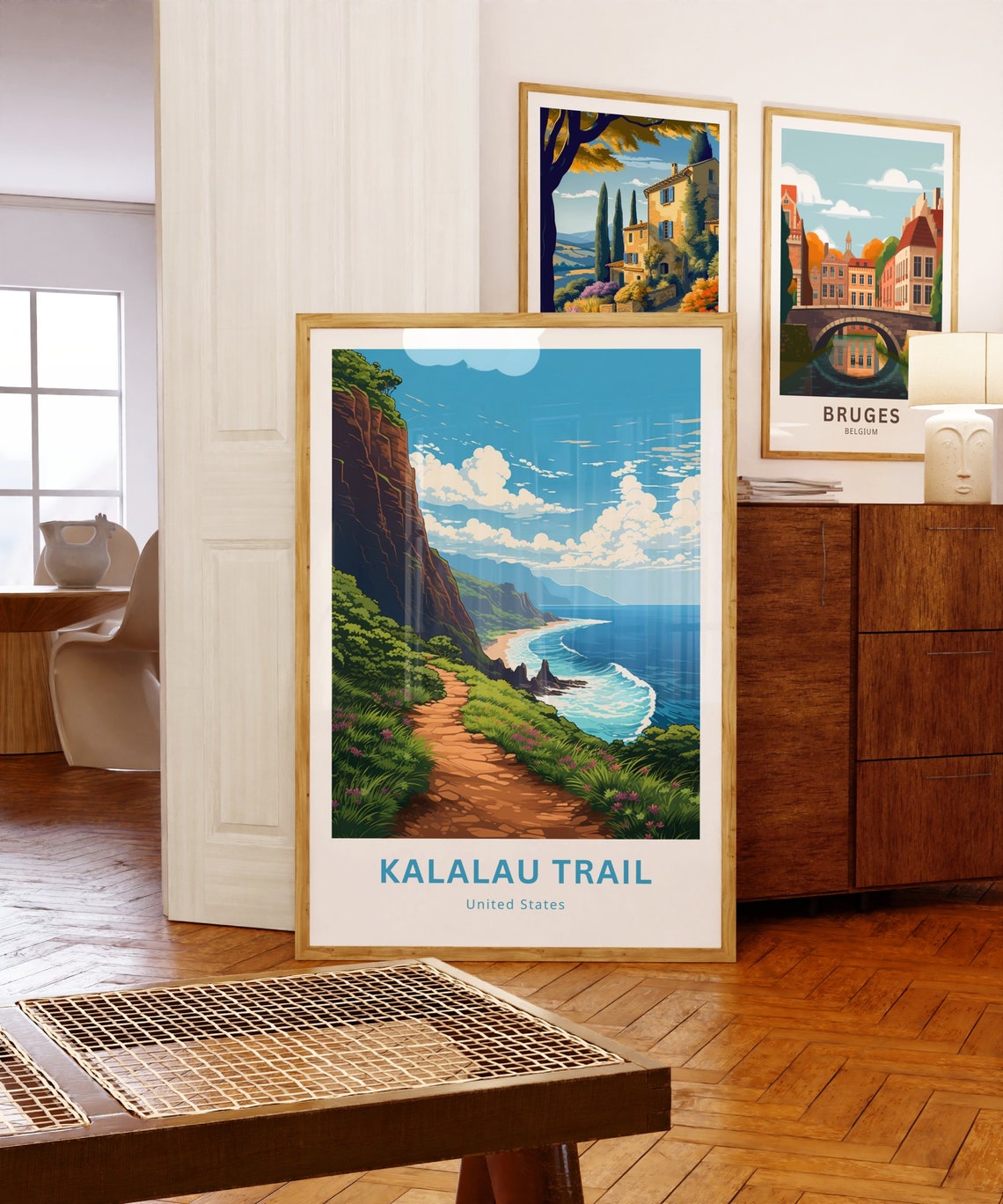 Kalalau Trail Hawaii Personalized Na Pali Coast Travel Poster - Image 5