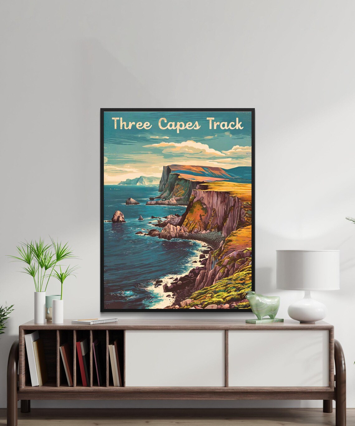 Three Capes Track Tasmania Rugged Coastline Vintage Travel Poster - Image 3