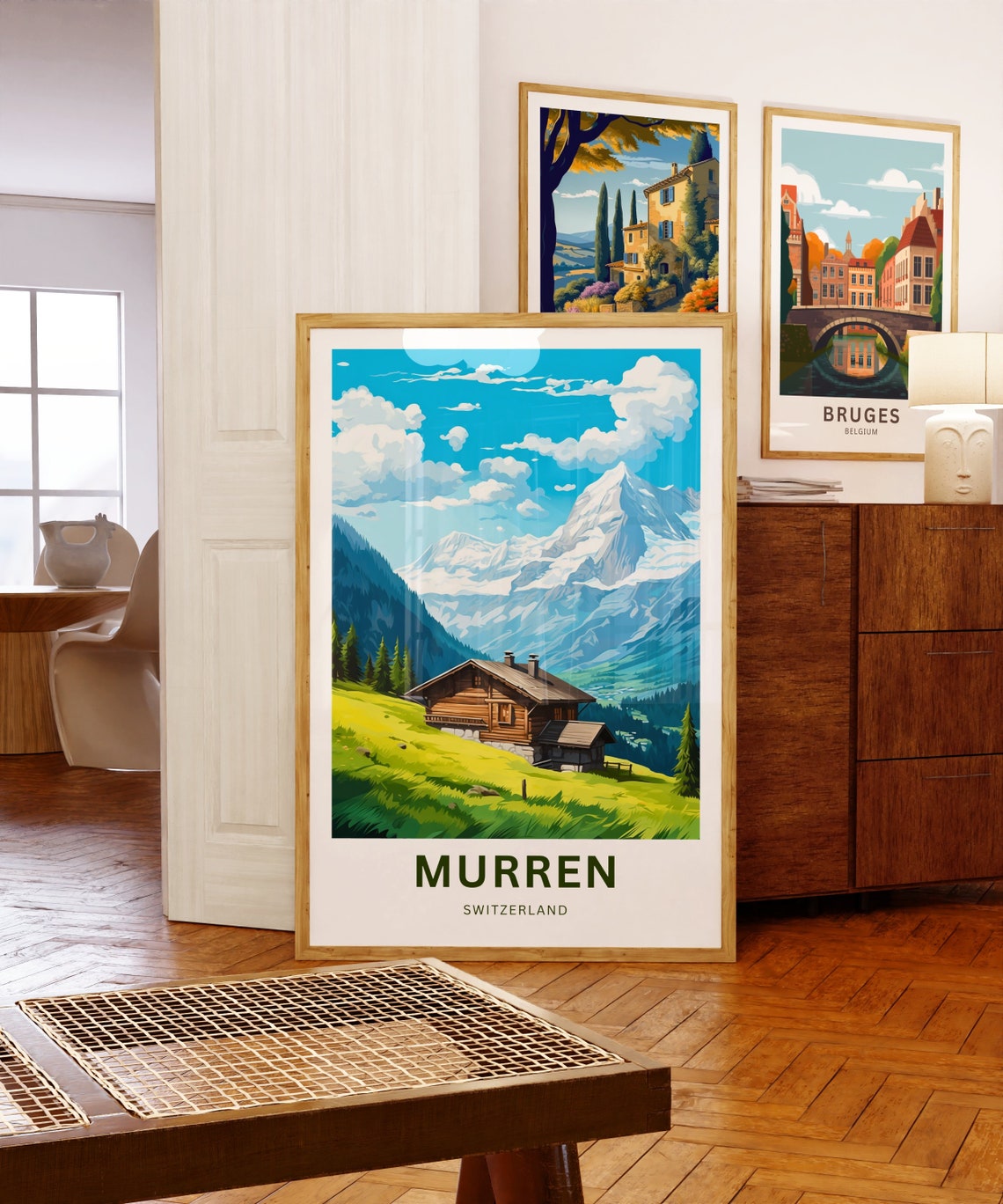 Murren Travel Poster, Switzerland Gift - Image 5