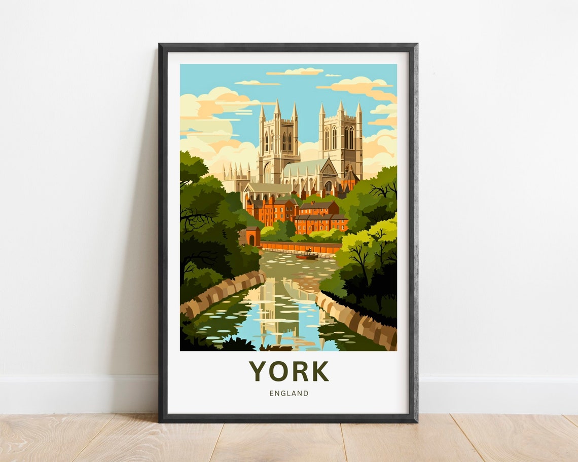 York Travel Poster, England Art Print