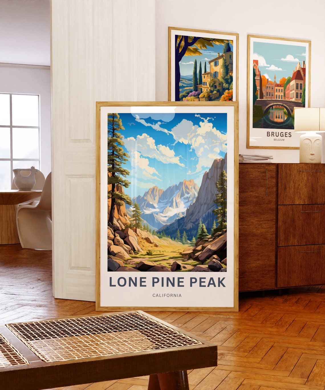 Personalized Lone Pine Peak California Pines Custom Text Poster - Image 5