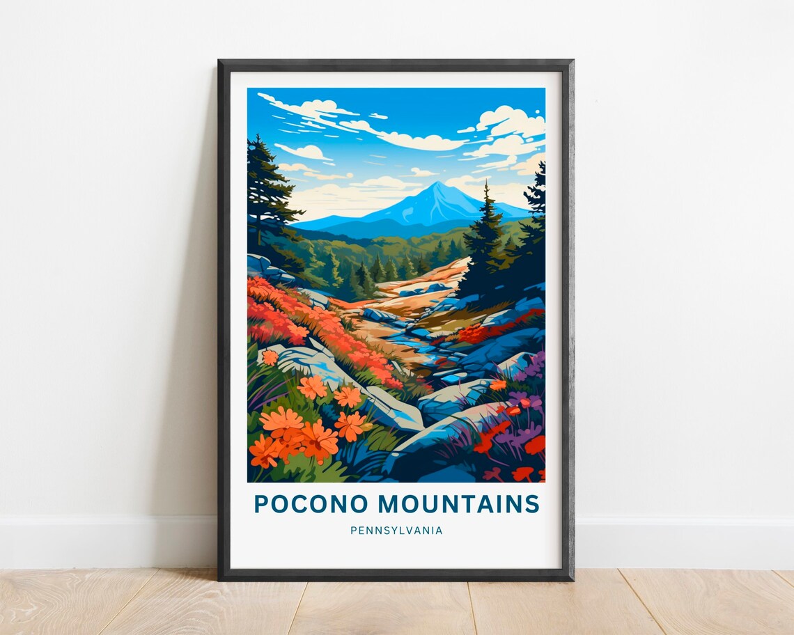 Pocono Mountains Pennsylvania Gift Travel Poster