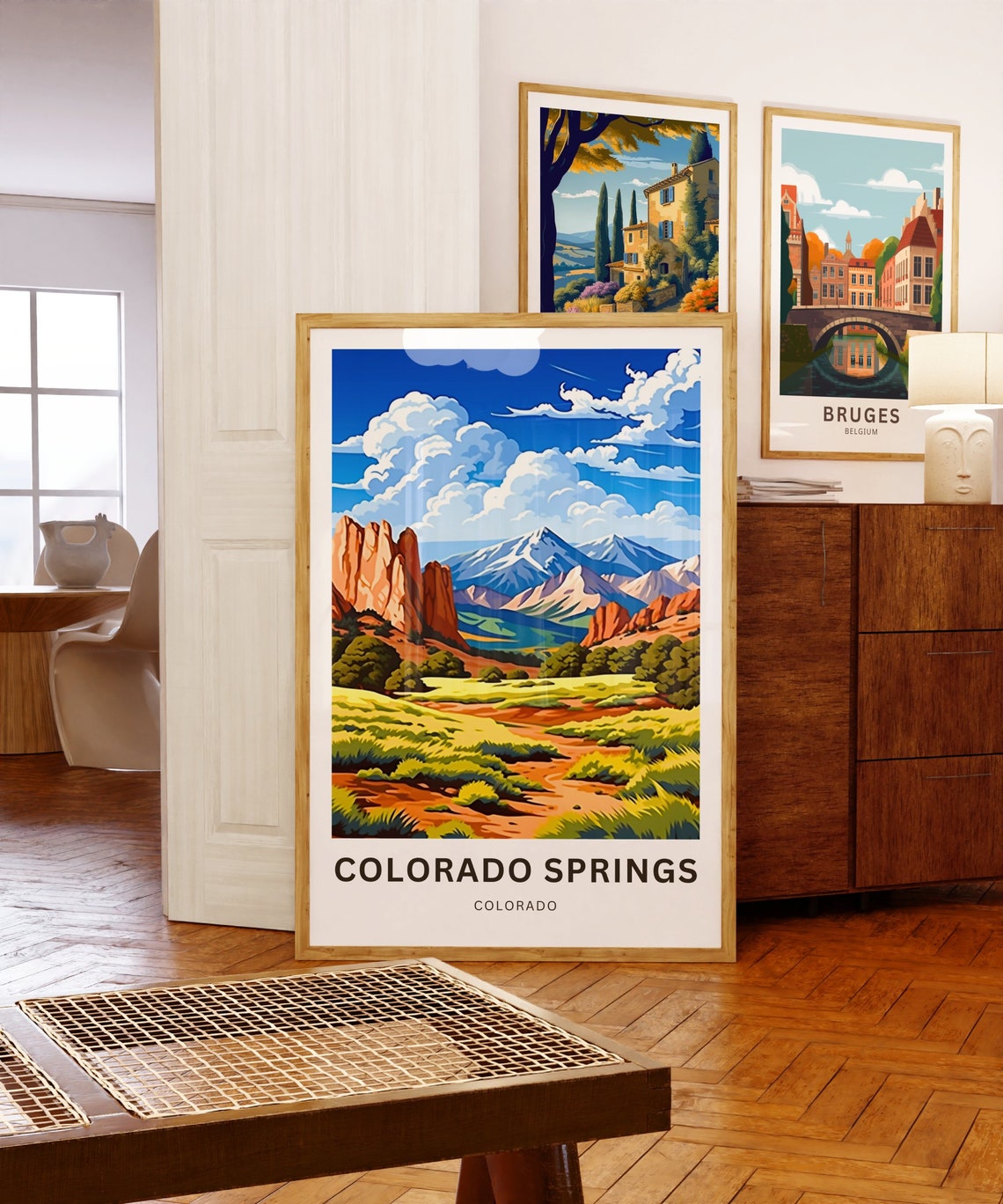 Colorado Springs Colorado Personalized Poster with Red Rock Vista - Image 5