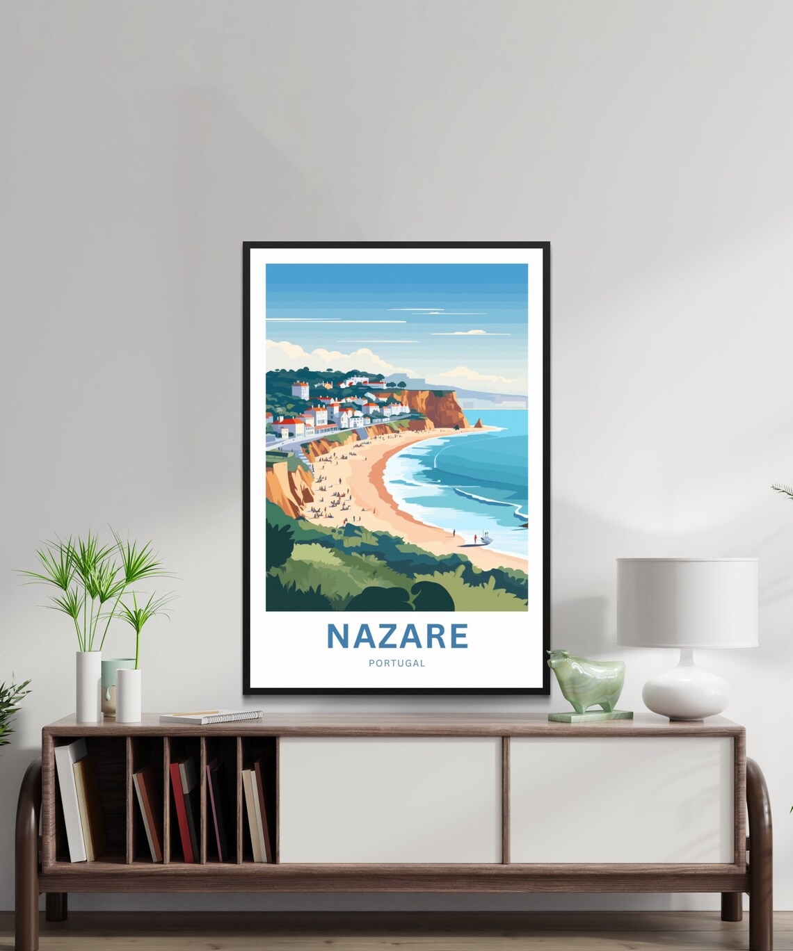Nazare Travel Poster, Portugal Wall Art - Image 2
