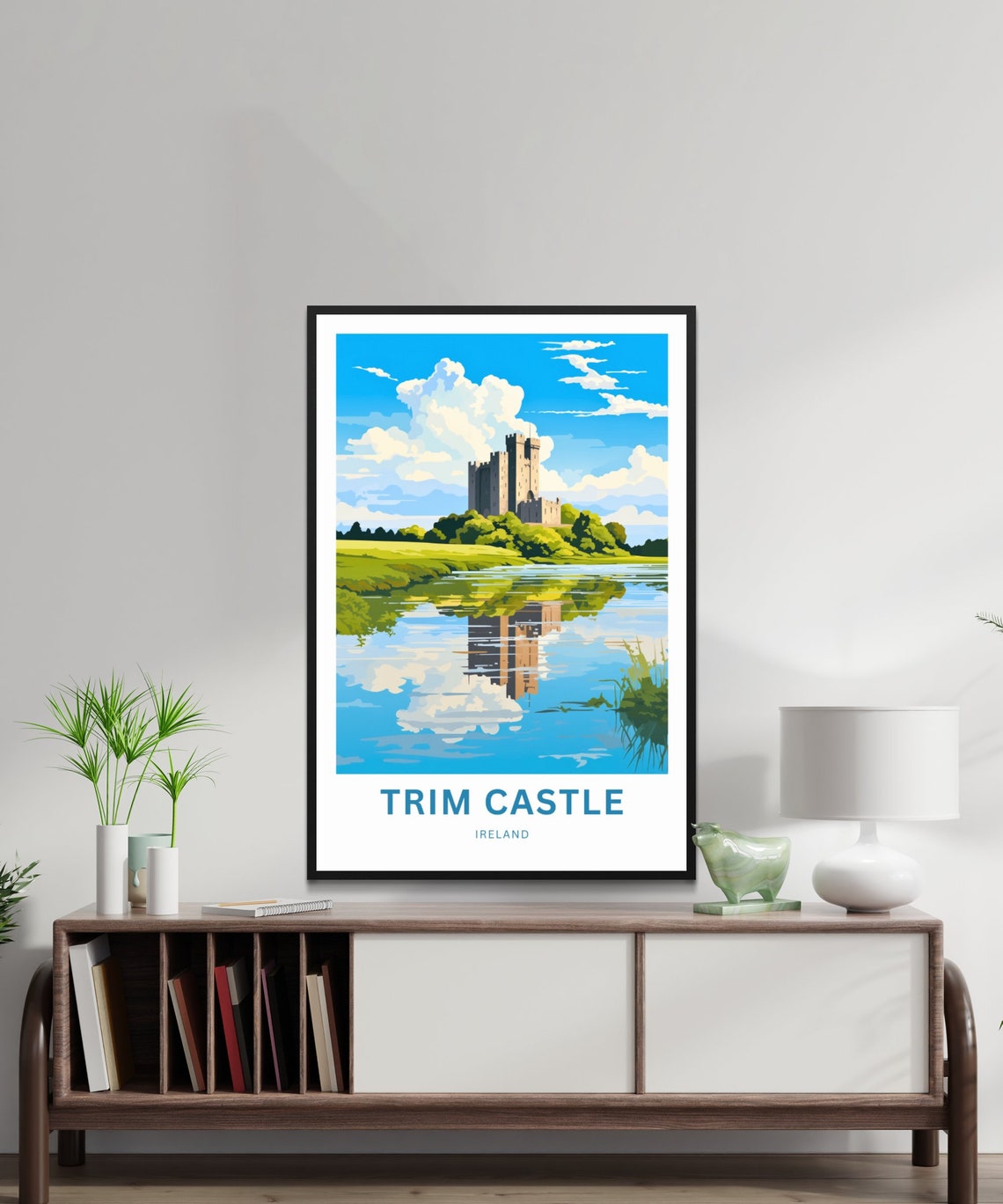 Trim Castle Ireland Medieval Keep River Reflection Travel Poster - Image 2