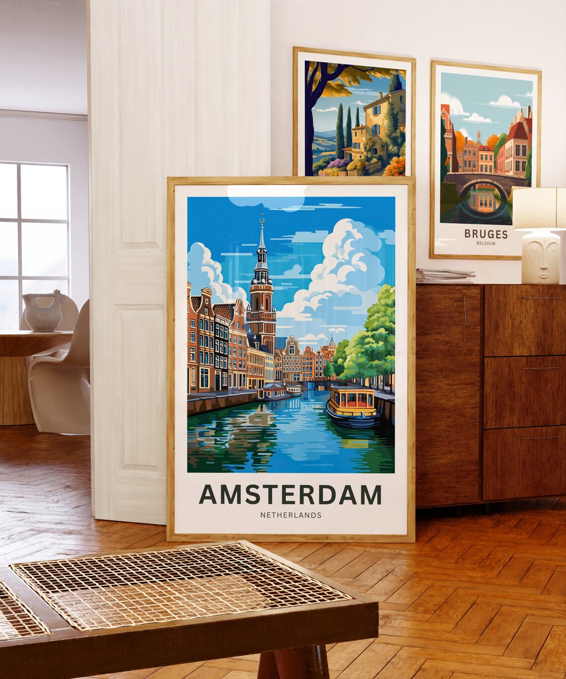 Amsterdam Travel Print, Netherlands City Poster - Image 5