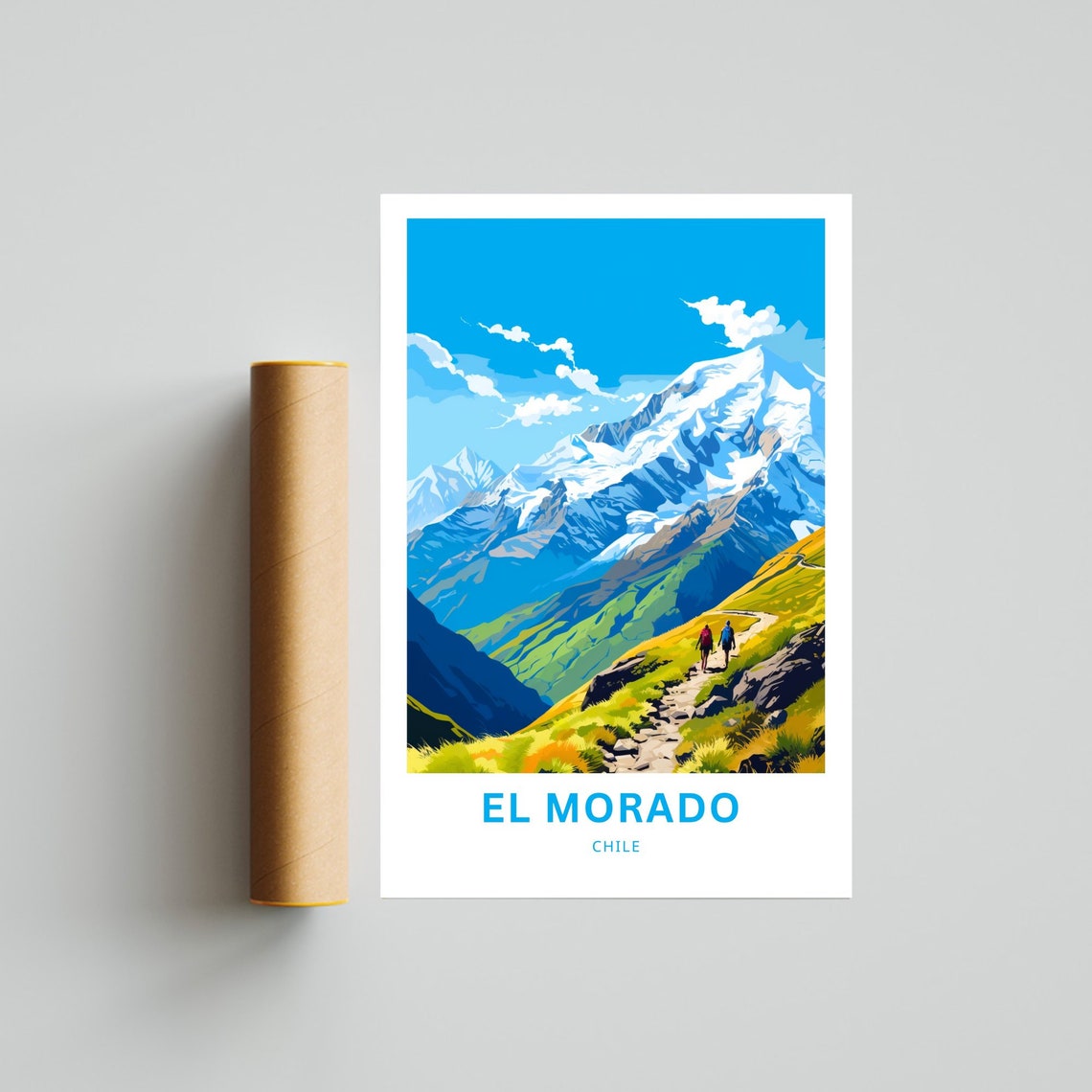Personalized El Morado Travel Print El Morado Poster Chile Wall Art Framed Present Gift Chile Present - Image 4
