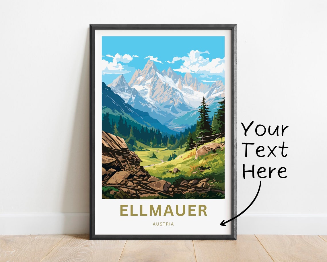 Personalized Ellmauer Austria Rocky Valley Mountain Trail Poster