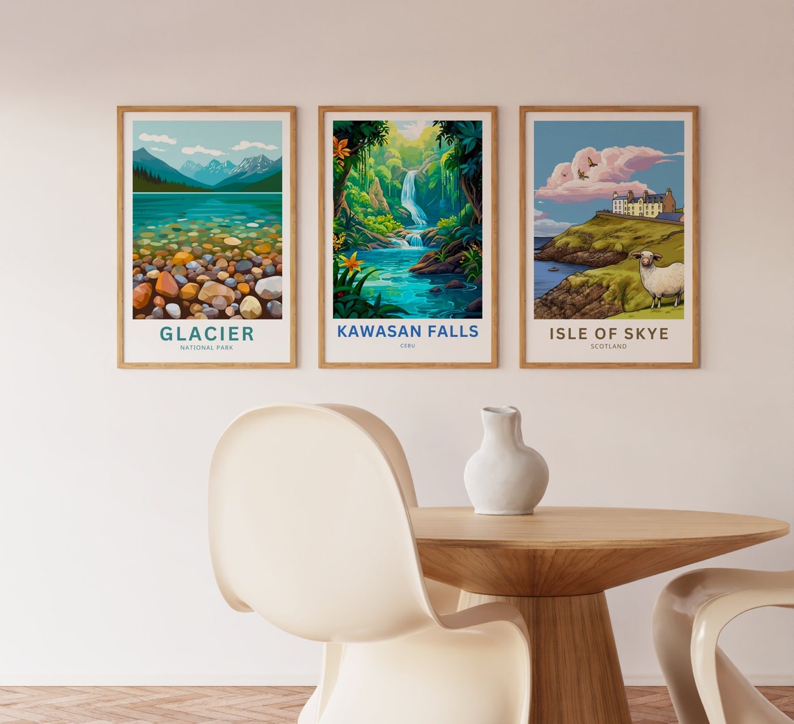 Kawasan Falls Cebu Tropical Waterfall Personalized Jungle Poster - Image 3