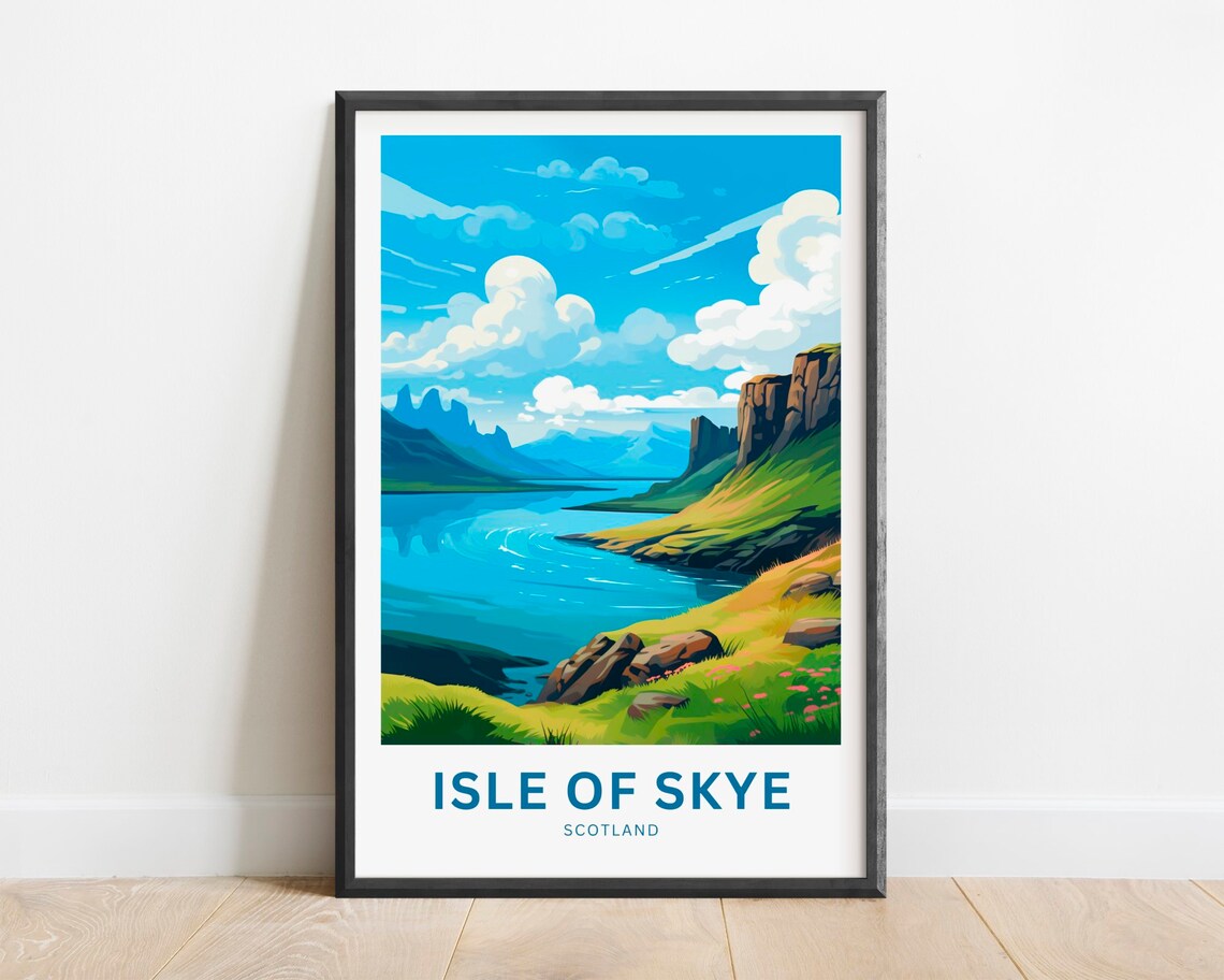 Isle Of Skye Scotland Present Travel Poster