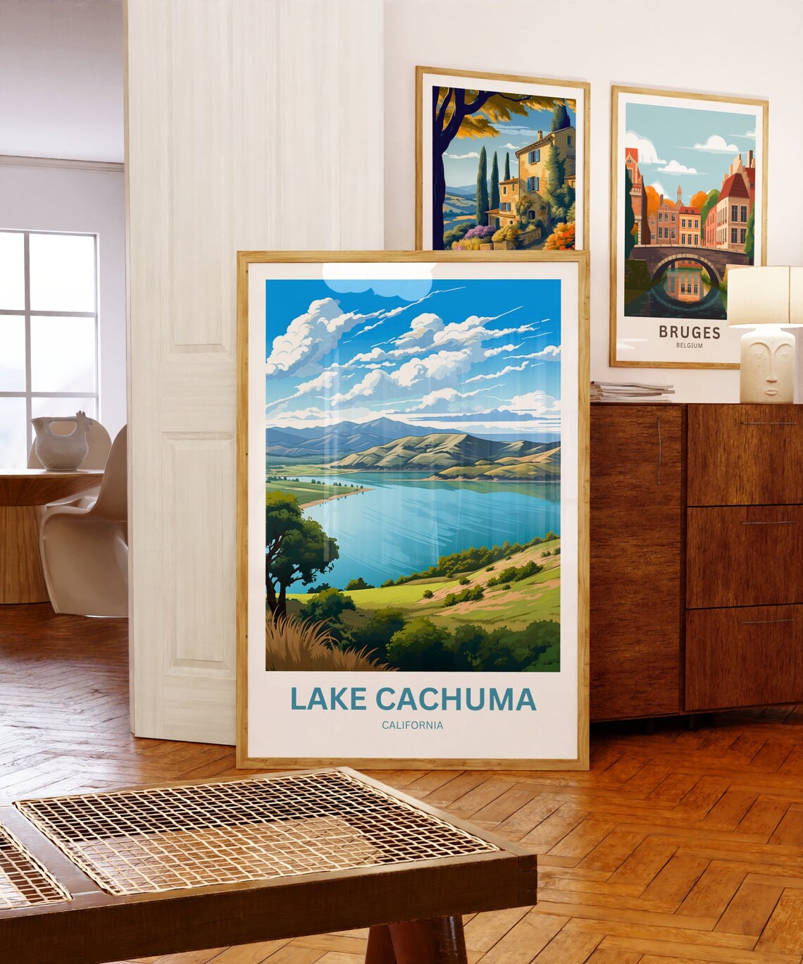Personalized Lake Cachuma Travel Poster, California - Image 5