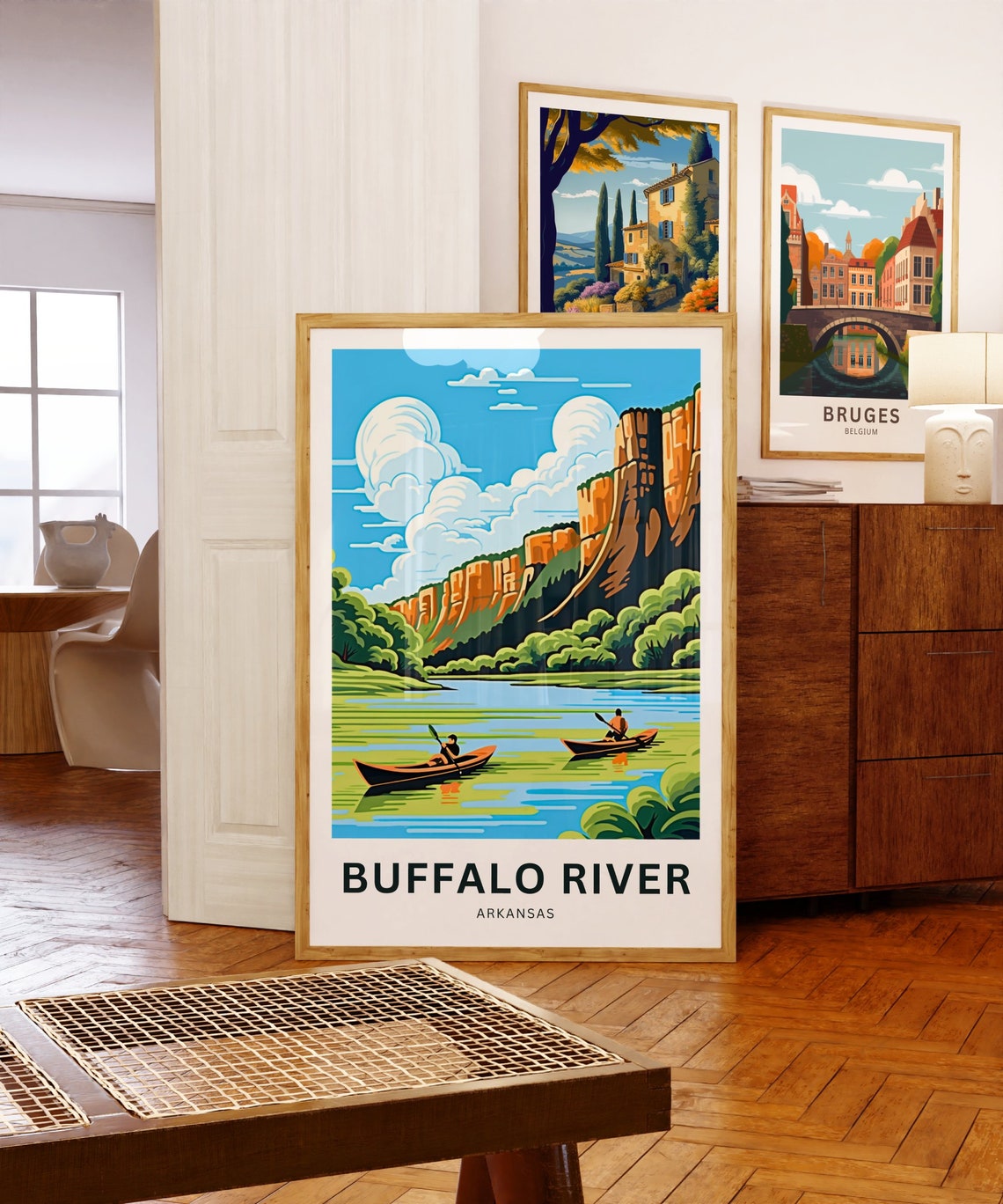 Buffalo River Travel Print Buffalo River Poster Arkansas Wall Art Framed Present Gift Arkansas Present - Image 5