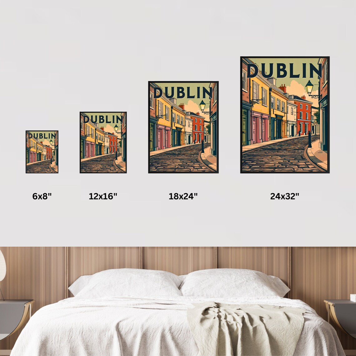 Dublin Vintage Travel Poster, Ireland Wall Art - Image 3