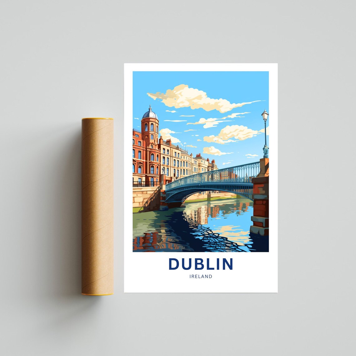 Personalized Dublin Travel Poster, Ireland Wall Art - Image 4