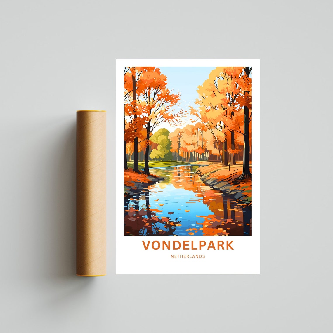 Vondelpark Travel Poster, Netherlands - Image 4