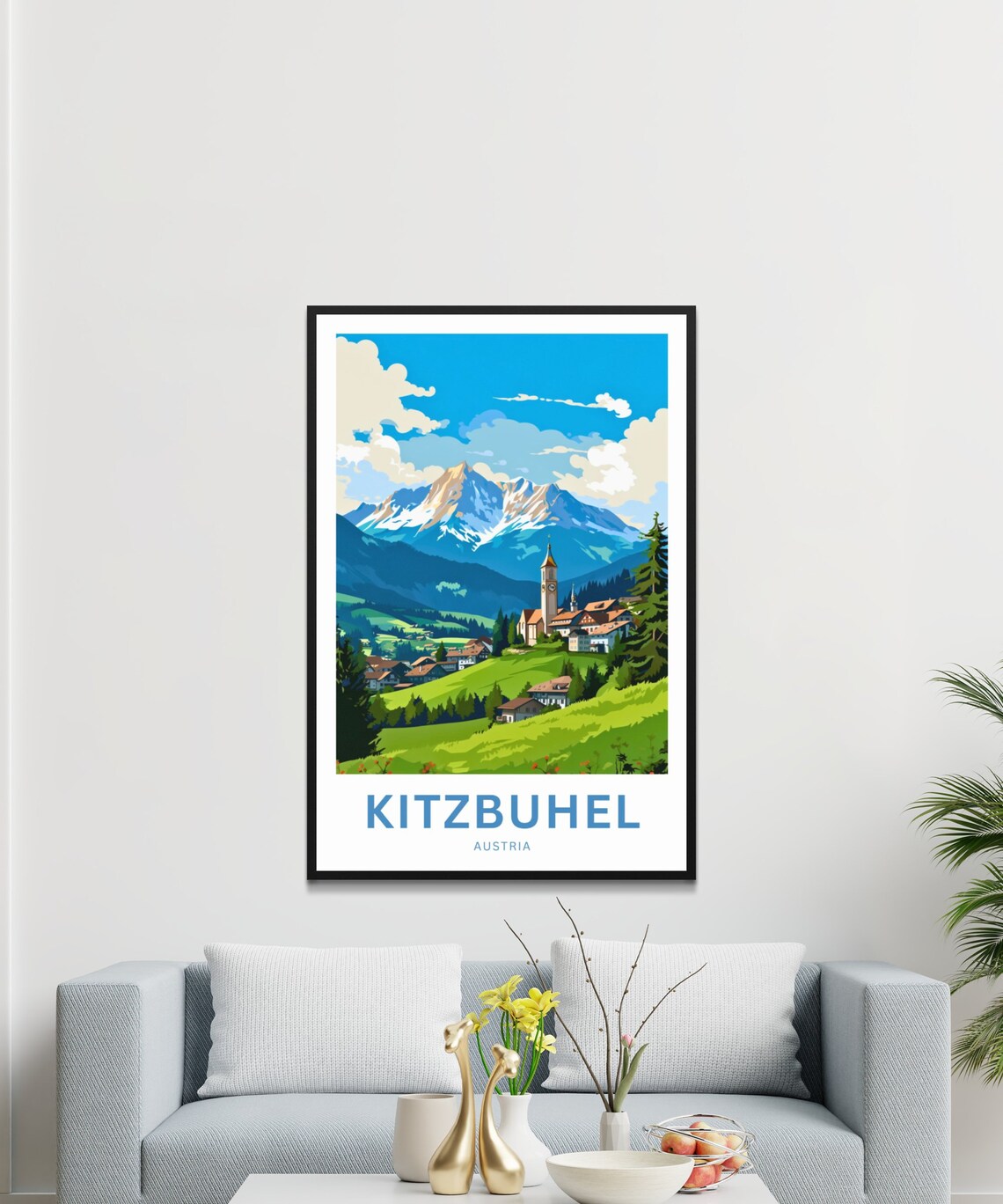 Kitzbuhel Vintage Travel Poster, Austria Wall Art - Image 3