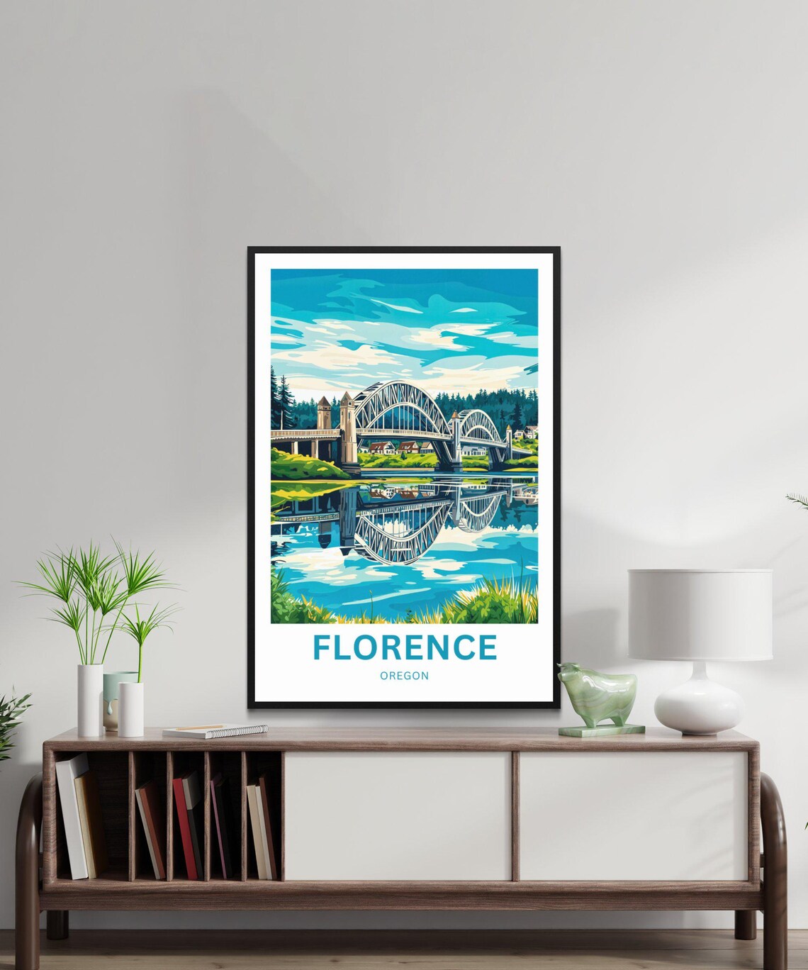 Florence Travel Poster, Oregon Wall Art Print - Image 3