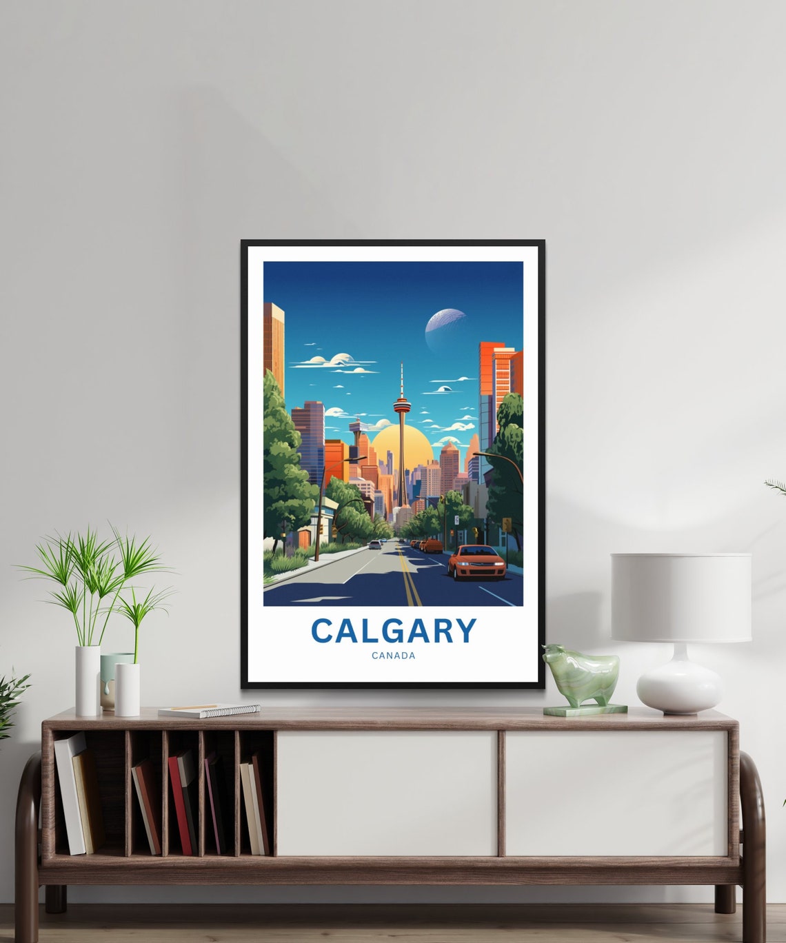 Calgary Canada Downtown Skyline Tower Wide City Avenue Poster - Image 2