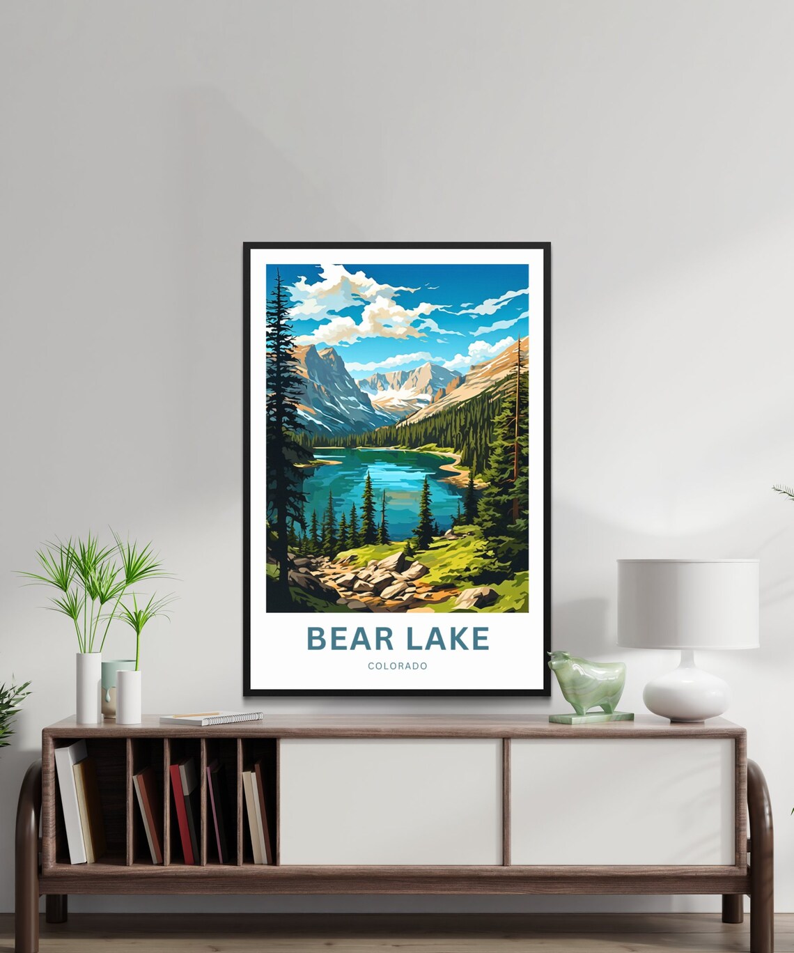 Bear Lake Travel Print, Colorado Wall Art - Image 3