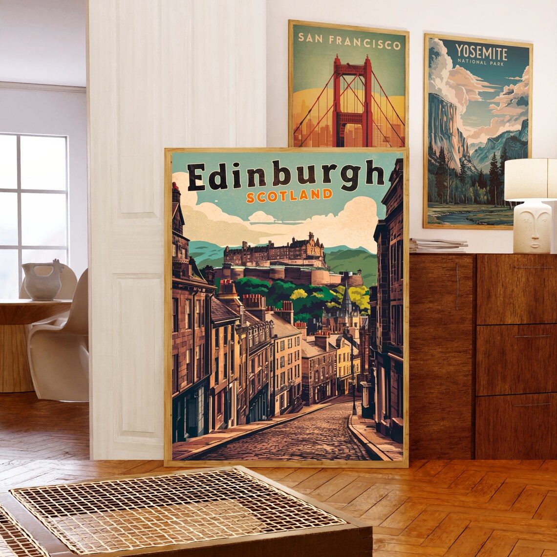 Edinburgh Vintage Travel Poster, Scotland Art Print - Image 5
