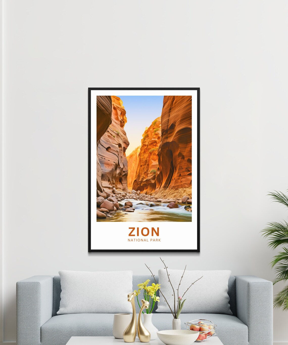 Zion Travel Poster, Utah National Park Wall Art - Image 3