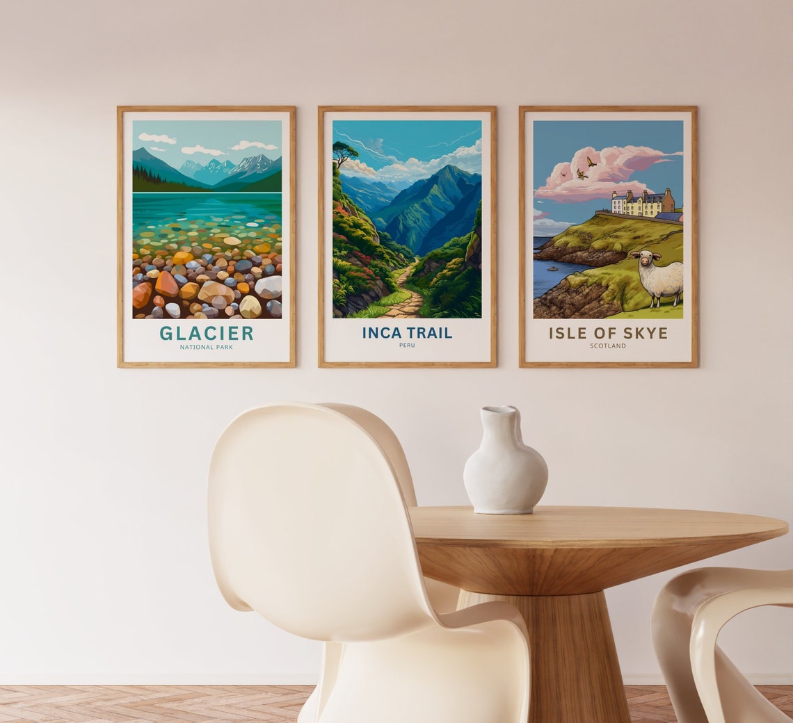 Inca Trail Travel Print Inca Trail Poster Peru Wall Art Framed Present Gift Peru Present - Image 3
