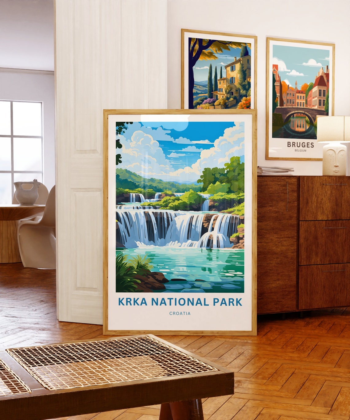 Personalized Krka National Park Waterfalls Travel Poster Croatia Gift - Image 5