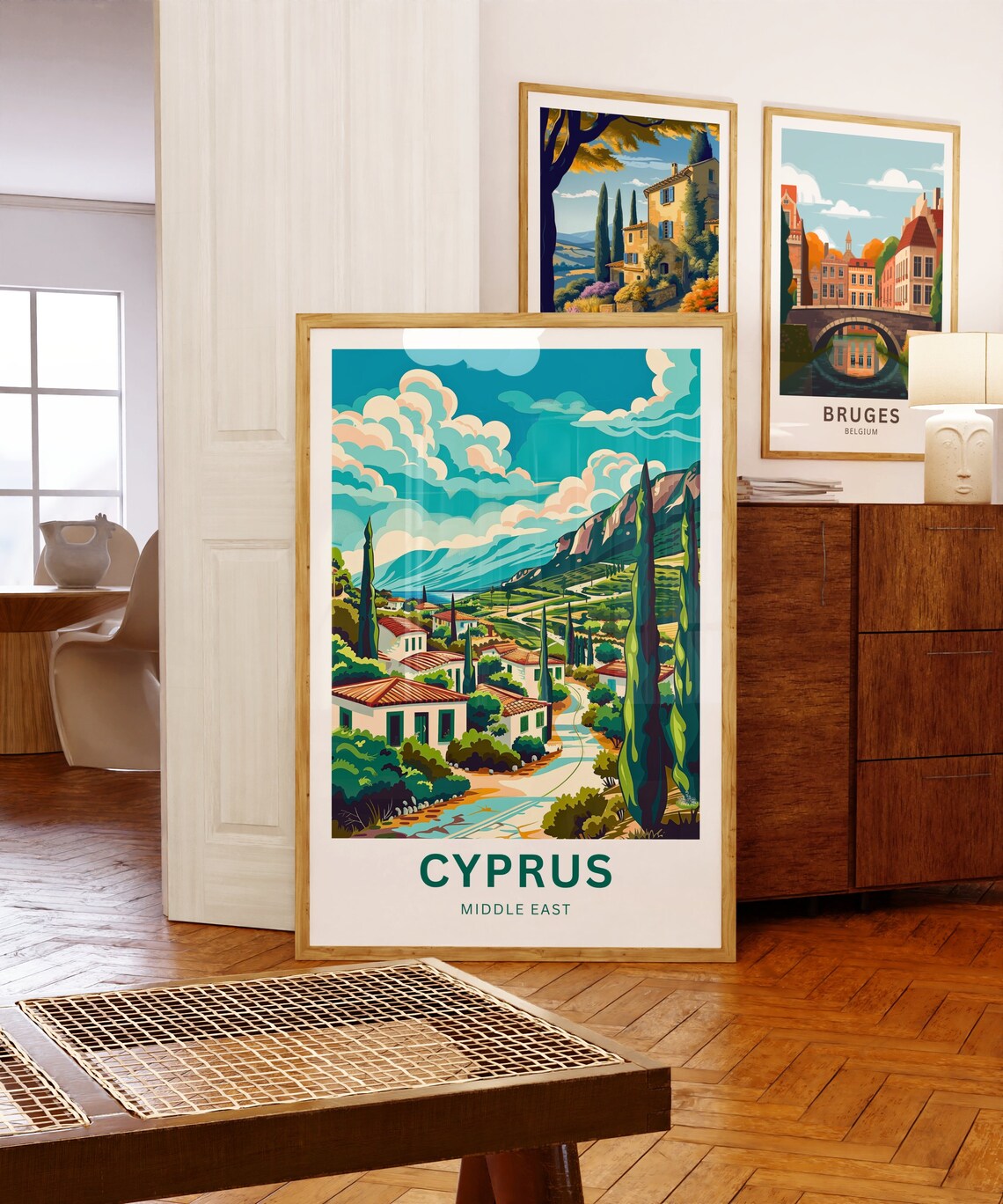 Cyprus Travel Poster, Middle East Wall Art - Image 5