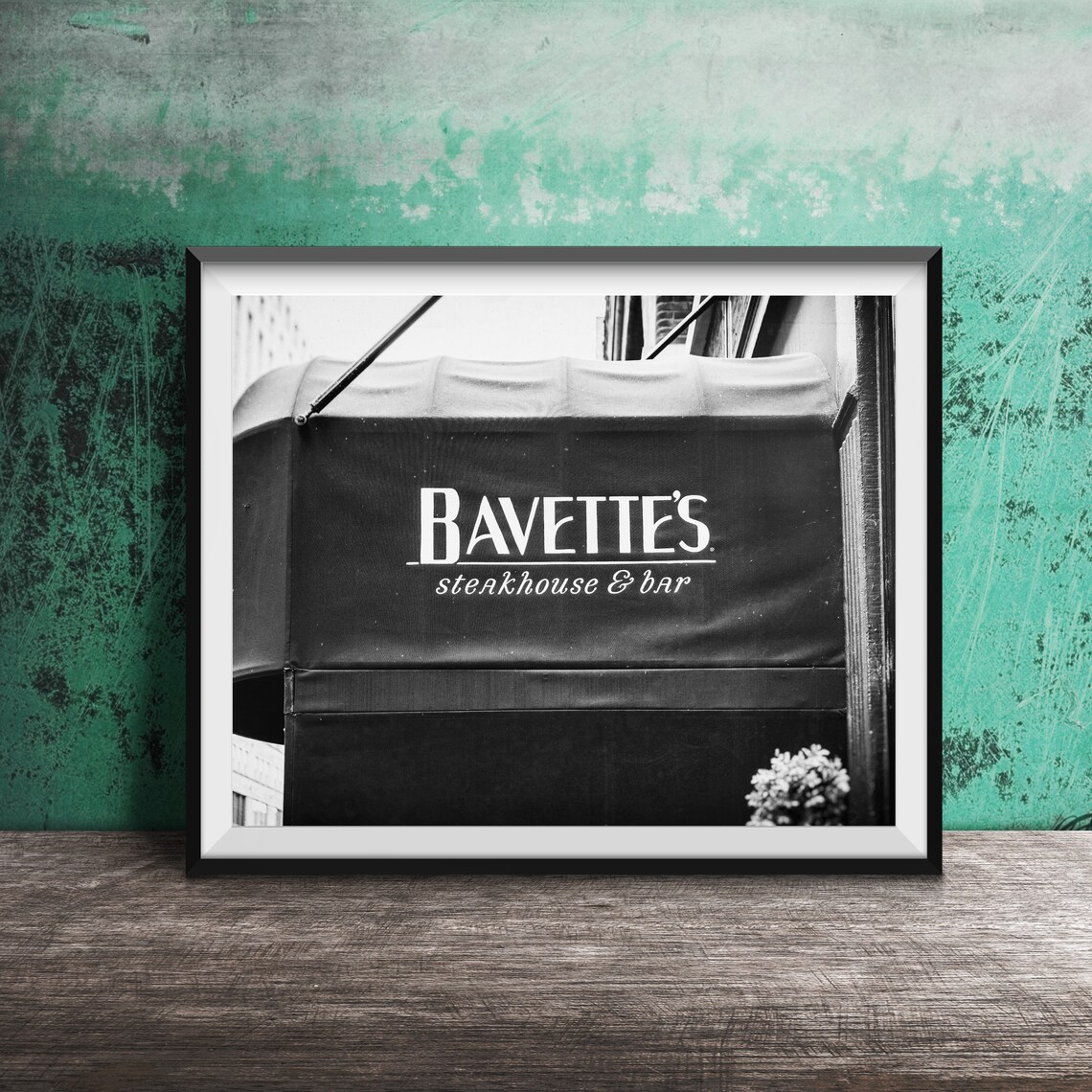 Bavette's Steakhouse and Bar Red Awning Sign Photography Poster - Image 2