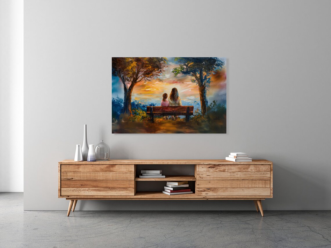 Mother and Daughter Love Art Print, Family Gift - Image 3