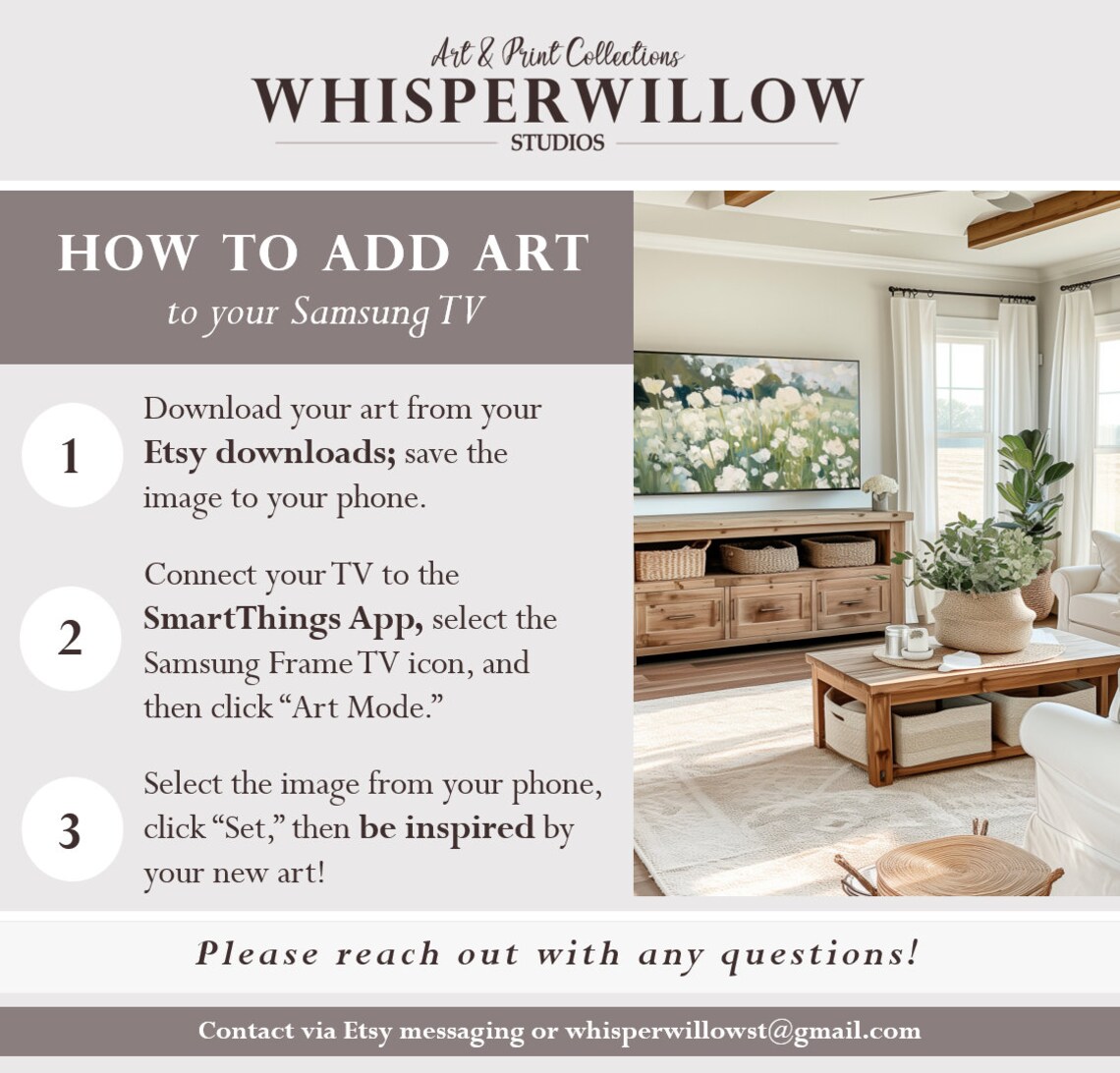 White Wildflower Meadow Impressionistic Floral Field Painting Poster - Image 2