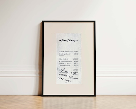 Chef Was Cute, Would Eat Here Again Kitchen Print
