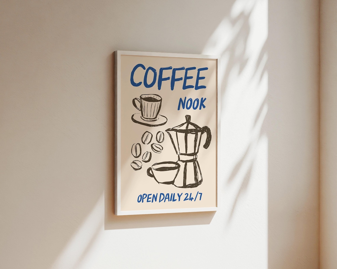 Coffee Nook Kitchen Poster, Coffee Lover Gift - Image 2