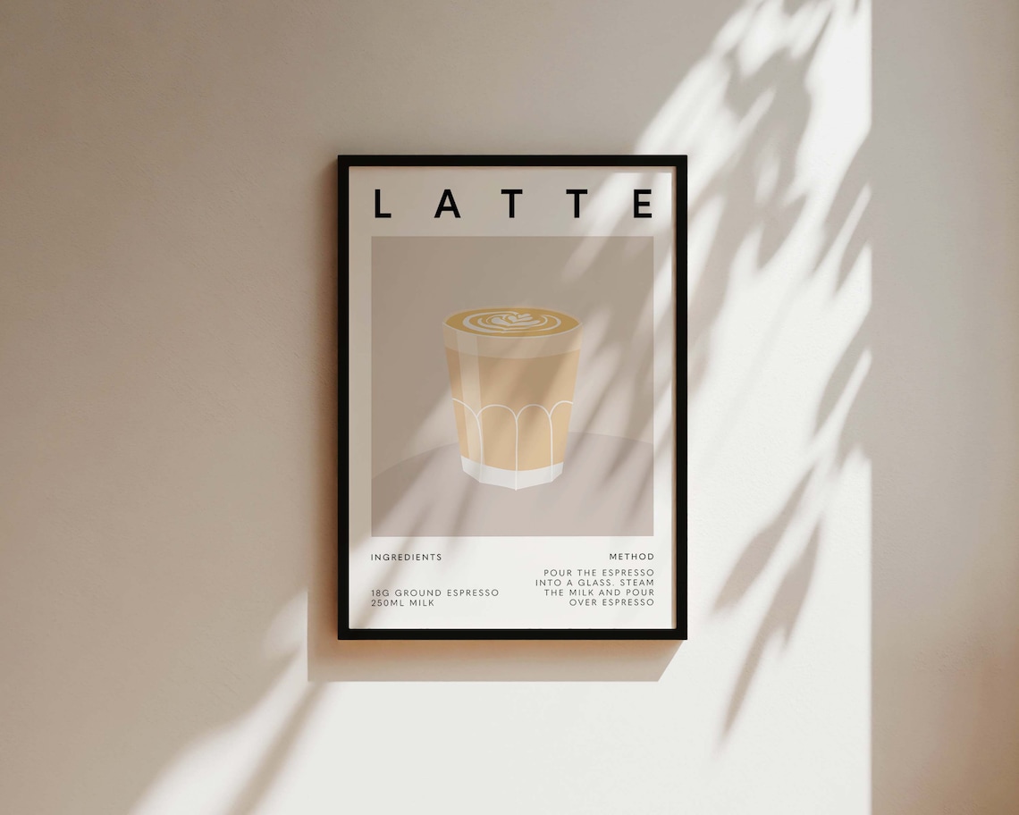 Coffee Print, Kitchen Wall Art Poster - Image 3