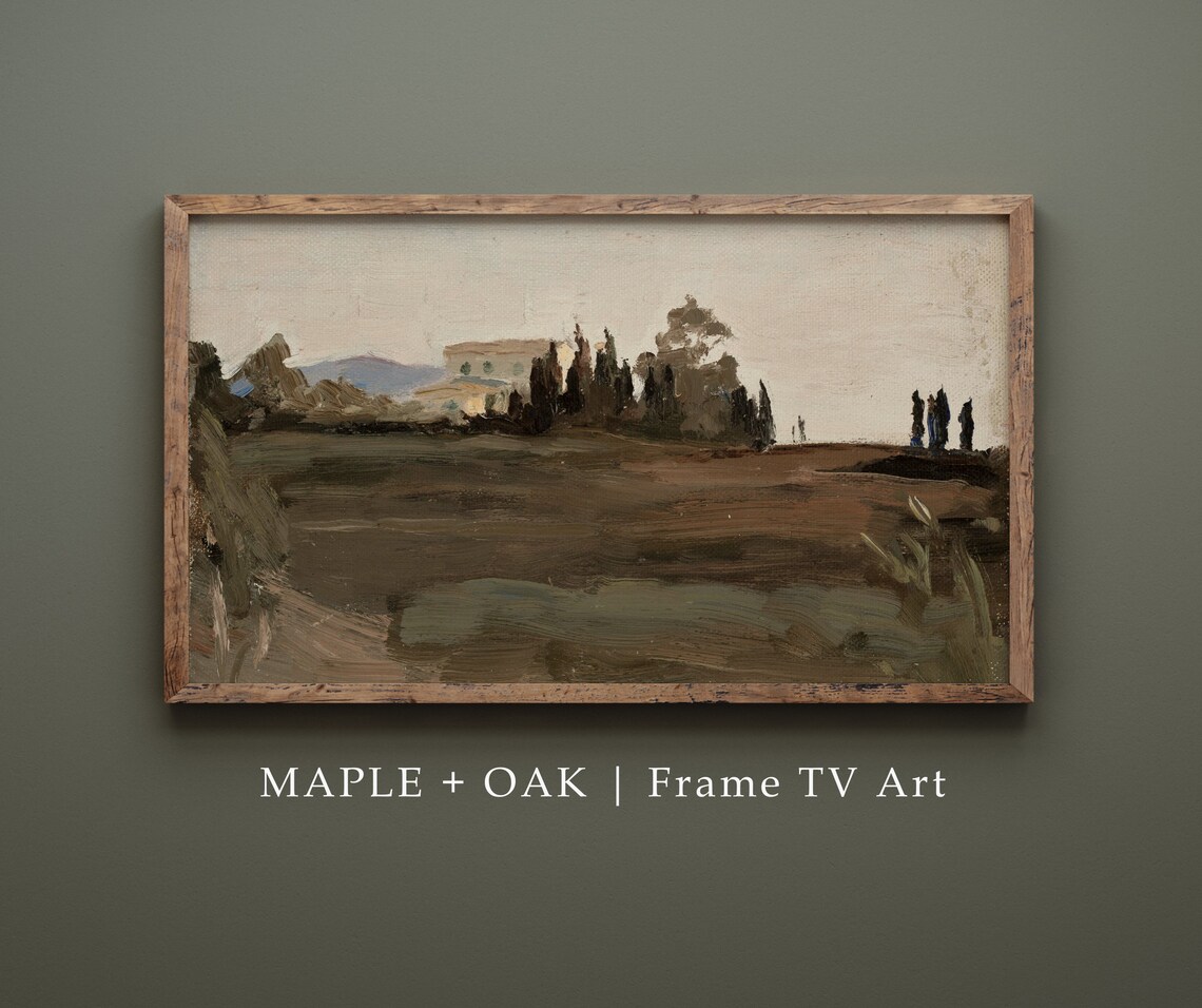 Vintage Italian Landscape Art Print, Travel Poster