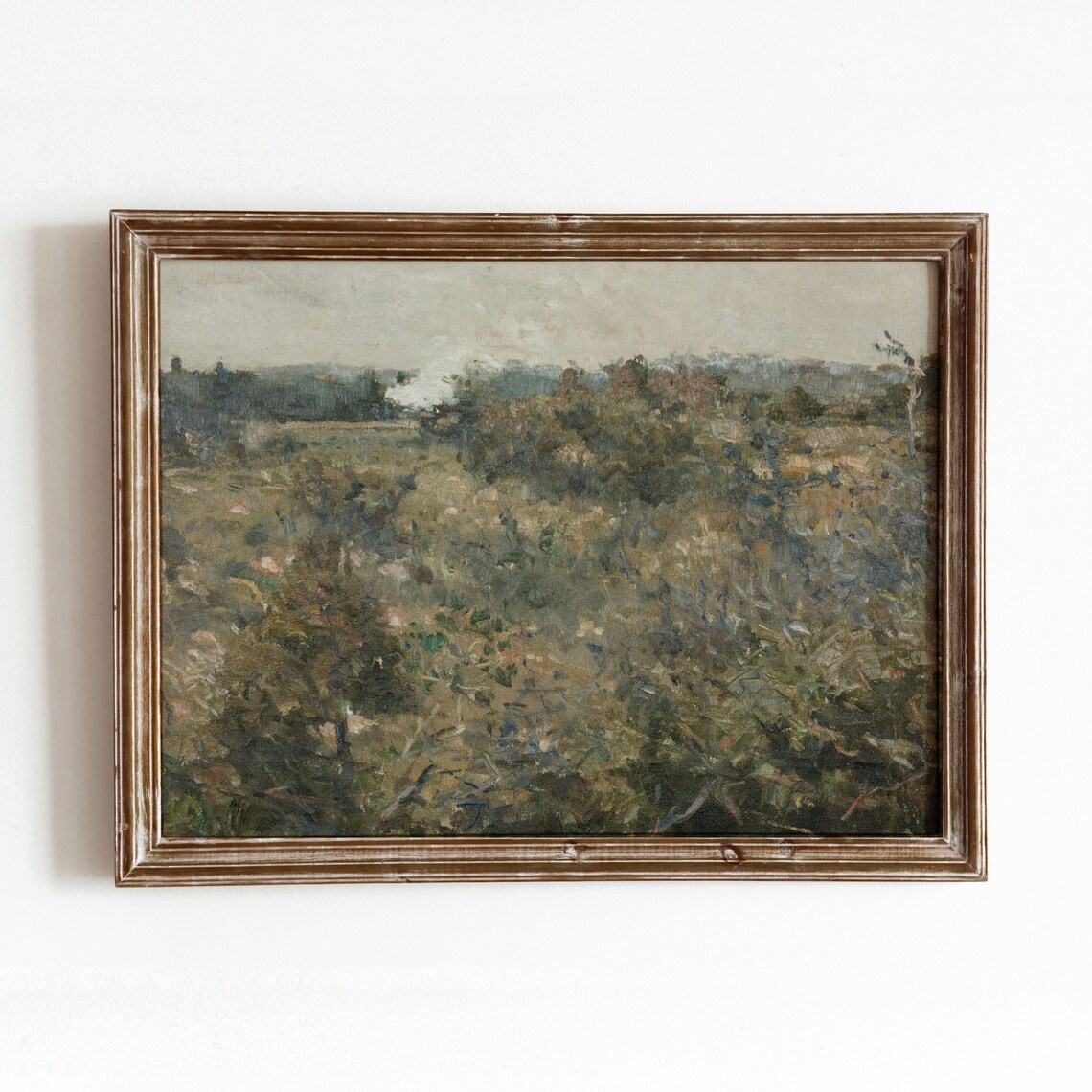 Railroad Landscape Vintage Steam Train Art Print