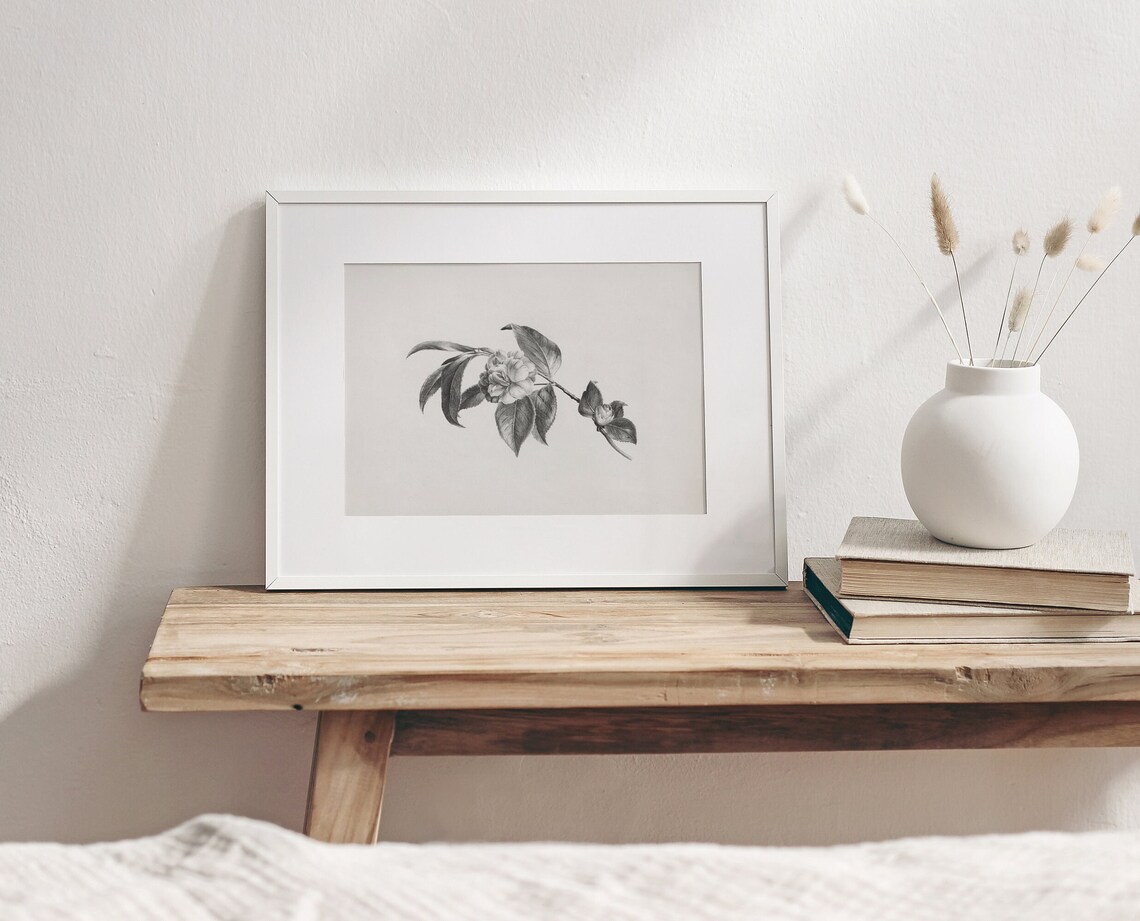 Blossom Sketch Vintage Botanical Art Print - Image 2