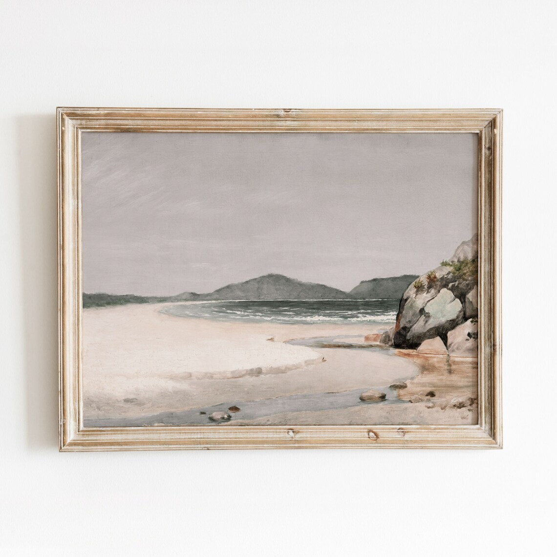 Brazilian Beachscape Vintage Ocean Coast Art Print