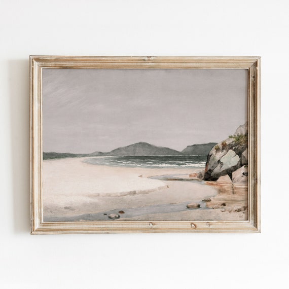 Brazilian Beachscape Vintage Ocean Coast Art Print
