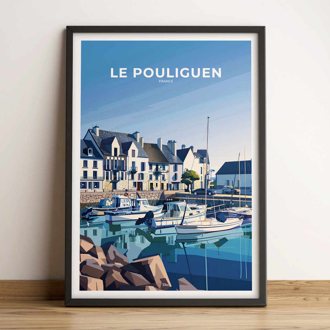 Le Pouliguen Poster Le Pouliguen Travel Poster Le Pouliguen Art Print Le Pouliguen Poster Travel Gift