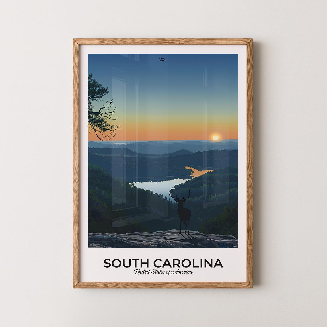 South Carolina Poster South Carolina Travel Poster South Carolina Art Print South Carolina Wall Art Usa Poster Gift For Travelers