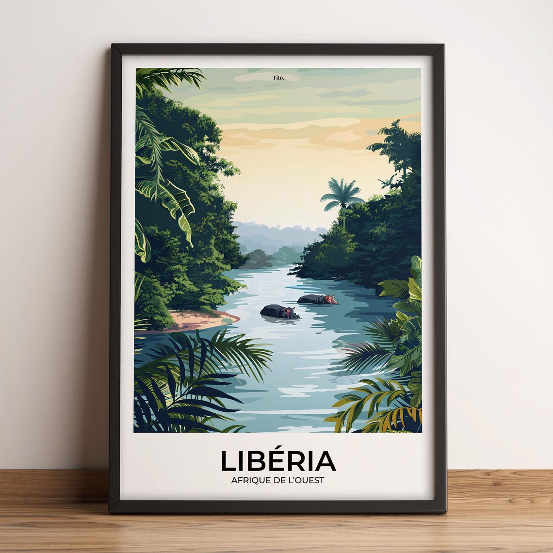 Liberia Poster Liberia Travel Poster Liberia Art Print Liberia Poster Liberia In West Africa Travel Gift