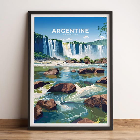 Argentina Poster Argentina Travel Poster Argentina Art Print Argentina Poster Argentina In South America Travel Gift