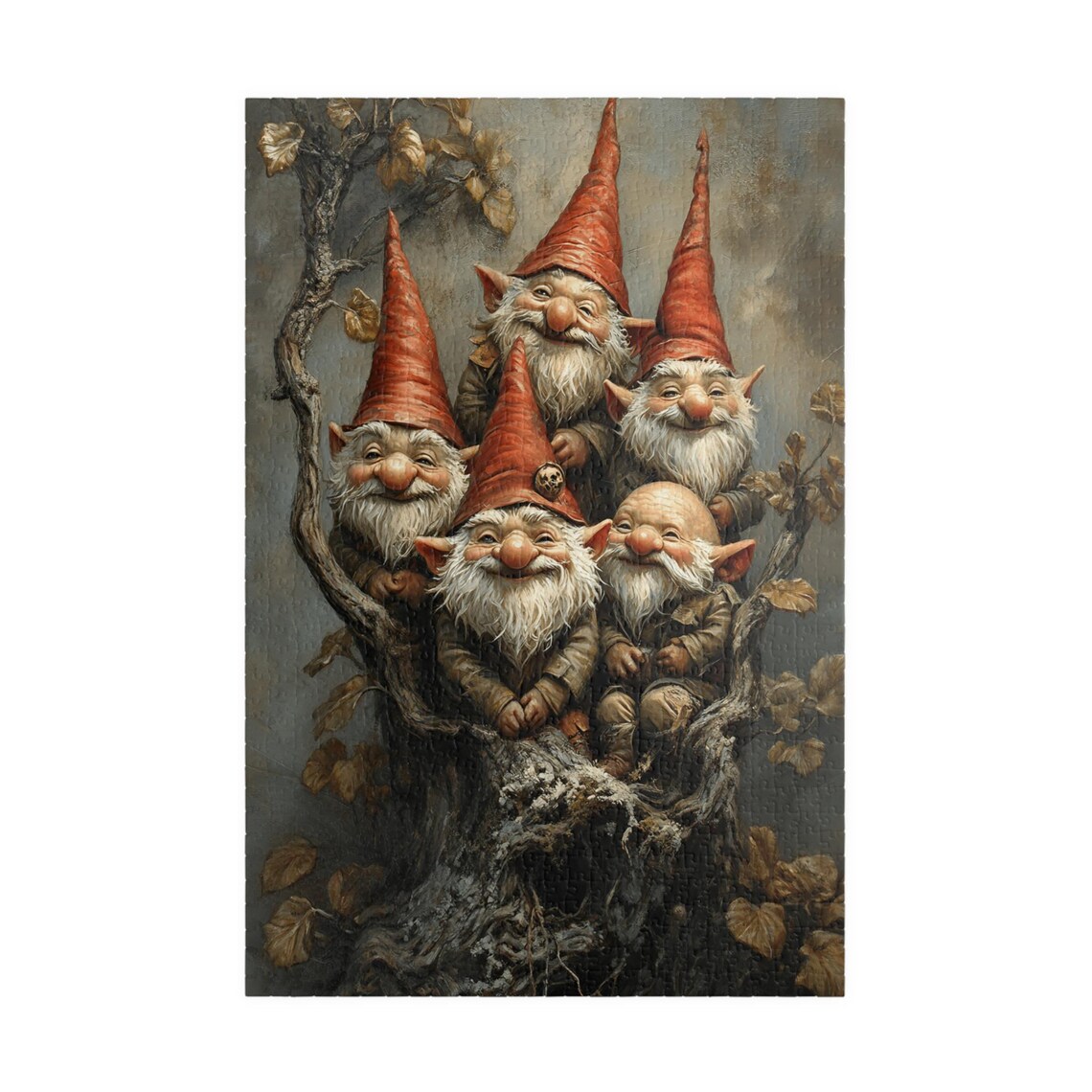 Gnome Group Portrait Jigsaw Puzzle Fun Activity - Image 3