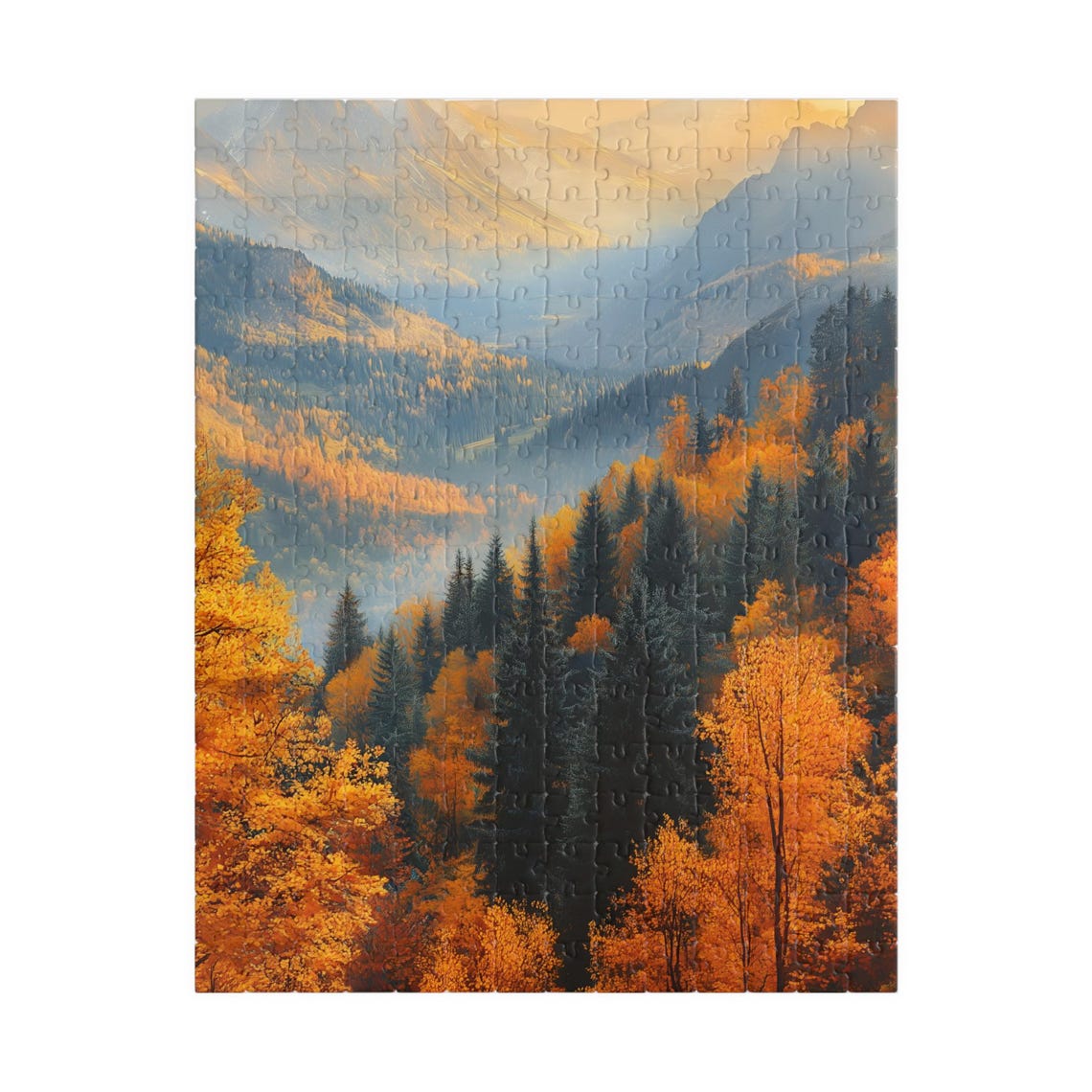 Fall Forest Landscape Jigsaw Puzzle Gift For Holidays Birthdays Get Well And Nursing Homes Fun Tech Free Activity - Image 5